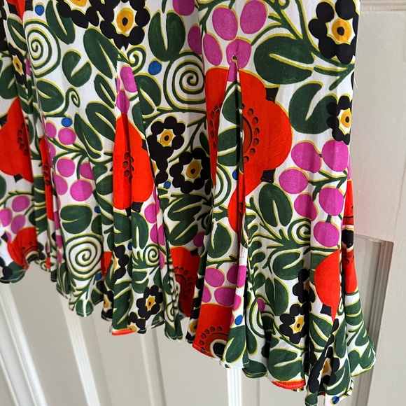 RHODE Lulani Red and Pink Floral Maxi Dress - Picture 4 of 6